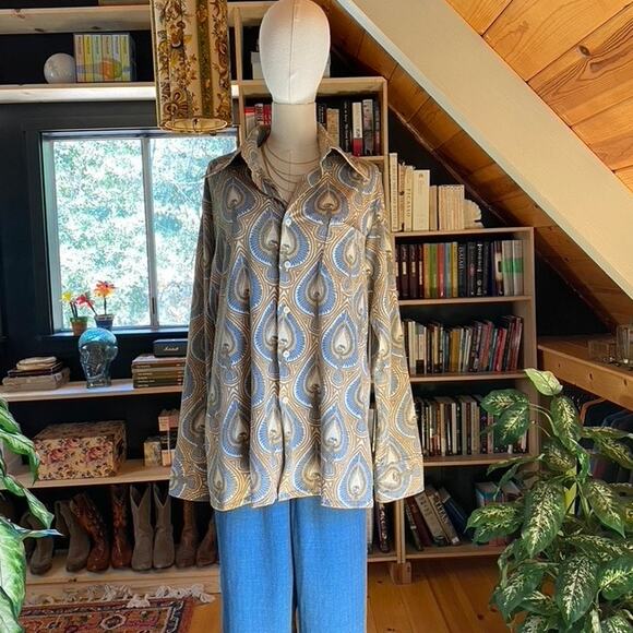 Vintage Other - Vintage 70s Shirt Eagle Print